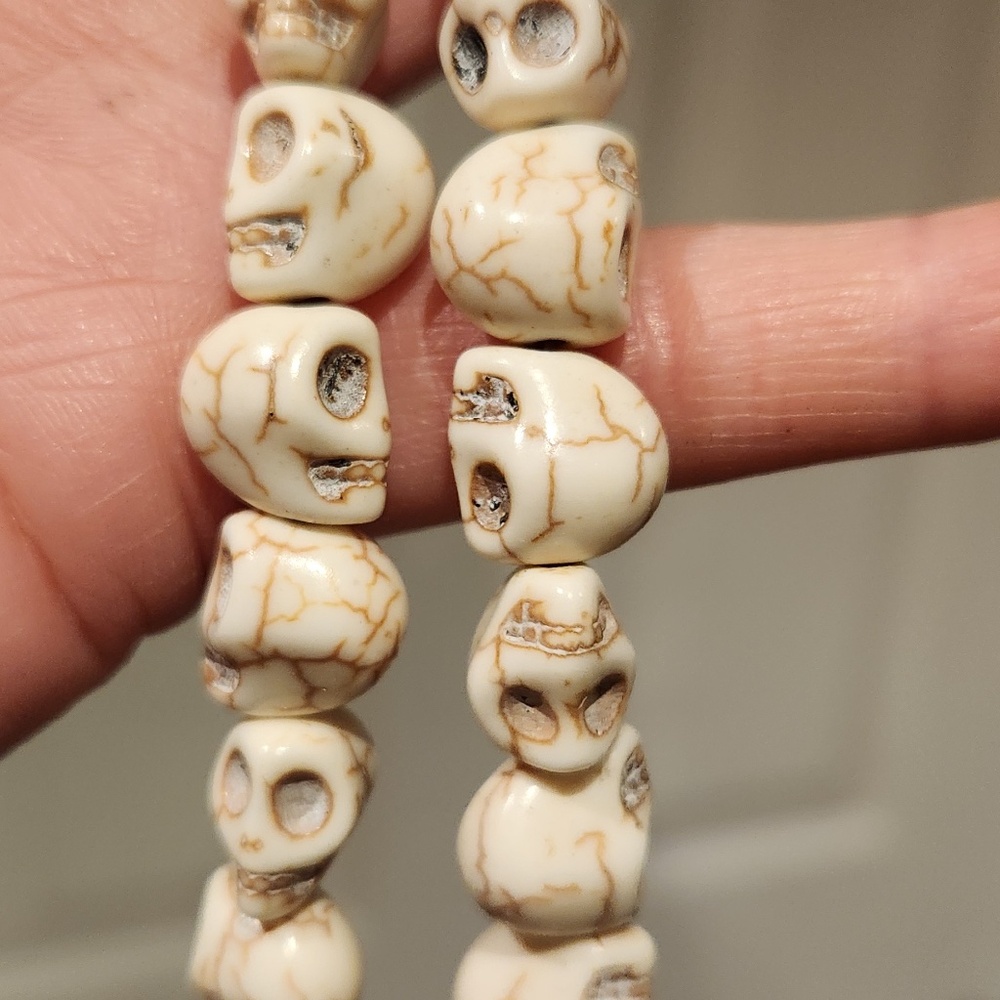Skull Bone Mala Tribal Necklace Small